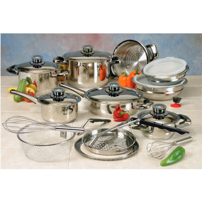 Gourmet Cookware on Nutri Stahl 22 Piece Gourmet Set Cookware
